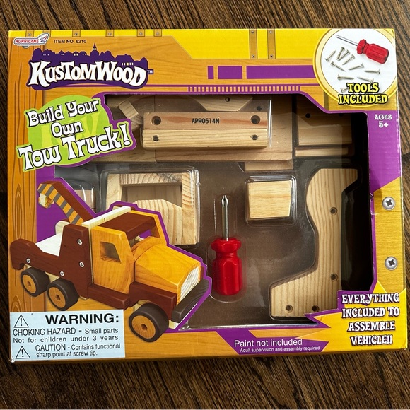 Wood Building and Painting Tow Truck Craft * Brand New - Picture 1 of 2